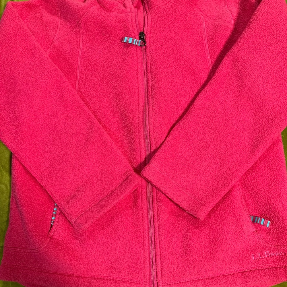 L.L. Bean Kids Pink Fleece Jacket